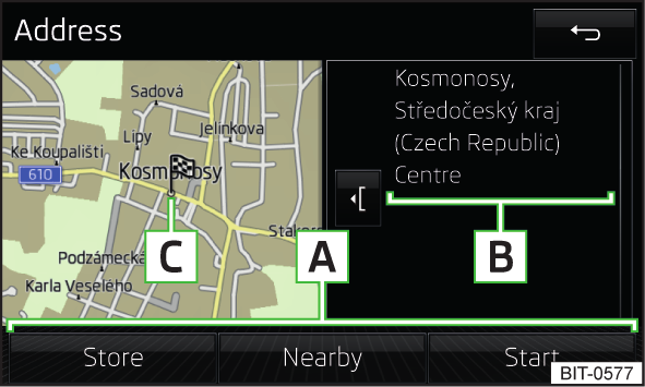 Kartans inriktning kan ändras i 2D-läget om kartan är centrerad (funktionsknappen resp. visas inte). Om kartskalan är större än 10 km riktas kartan automatiskt in mot norr.