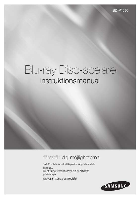 Du kan läsa rekommendationerna i instruktionsboken, den tekniska specifikationen eller installationsanvisningarna för SAMSUNG BD-P1580.