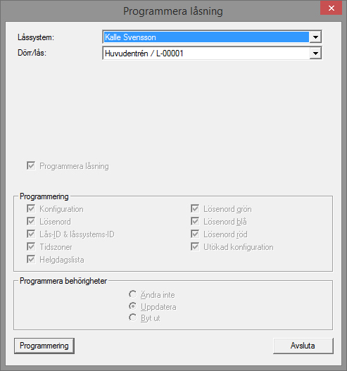 10 / 83 Programmera lås 2.