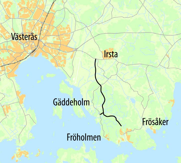TIDIGARE STÄLLNINGSTAGANDEN Översiktsplan för Västerås Den kommuntäckande översiktsplanen, ÖP 52, antagen av fullmäktige 1998-03-26, 46, anger bebyggelseområdena i Harkie, Fröholmen, Nybynäs och