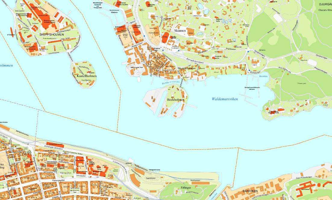 SID 2 (10) Utlåtande Bakgrund Beckholmen är en ö som ligger i Stockholms inlopp, söder om Södra Djurgården. Ön angörs landvägen från Beckholmsbron som ansluter till Djurgårdsstaden i norr.