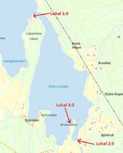 Beskrivningen stämmer ganska väl över hur Mellersta och Södra Lersjön ser ut idag. Det förekommer dock en hel del dybotten. Även stränderna övergår snabbt till dybottnar.