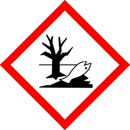 Sida 2 av 10 Signalord: Piktogram: Fara GHS05-GHS07-GHS0-GHS09 Faroangivelser H302 H314 H317 H334 H336 H361fd H411 Skyddsangivelser P20 P305+P351+P33 P30+P313 P310 Skadligt vid förtäring.