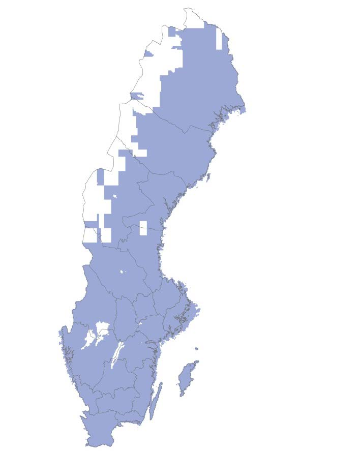 vattenförekomstområden som saknar åkerblock men har betesblock har tilldelats läckageregionens areaviktade lutning. Figur 25.