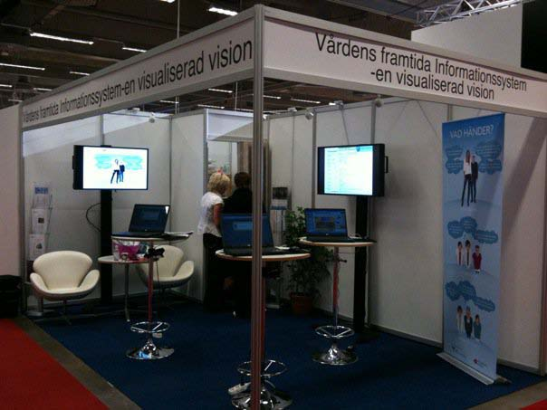 Figur 2: Montern på VITALIS 2010 innan mässans öppnande Tabell 1: Validerings- och spridningsaktiviteter i projektet Datum Organisation/sammanhang Aktivitet 2009-11-19 Skaraborg Primary Care Database