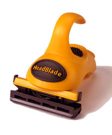 EXEMPEL PÅ KORTFATTAD PRODUKT-/AFFÄRSIDÉ VAD? En 6 cm lång rakhyvel för huvudrakning, varumärket HeadBlade, form, färger, paketering, varumärke, mm, mm.