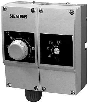 1 AMA 8 Styr- och övervakningssystem UDB Mätstyrdon för temperatur 212 Dubbeltermostat Termostat / Temperaturvakt kombinerad termostat för dykrörs- eller väggmontering RAZ-TW.