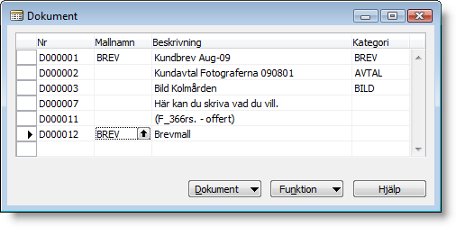 Direkt efter att du valt in en mall och tryckt Ok så öppnar sig ett Word-dokument. Växla till Word med Alt+Tab eller tryck längst ner i din actionbar. Sådär ja, nu är mallen importerad till Navision.