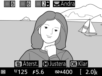 4 Välj färgområdet. Tryck på 1 eller 3 för att öka eller minska området för liknande nyanser som de som ska inkluderas i den slutliga bilden.