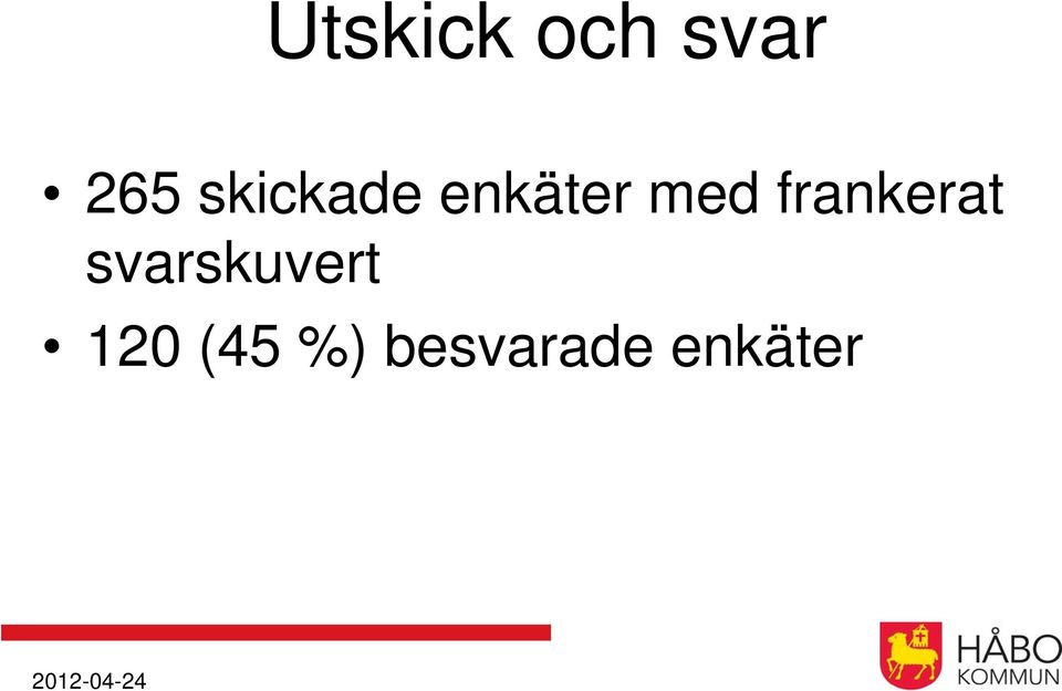 frankerat svarskuvert