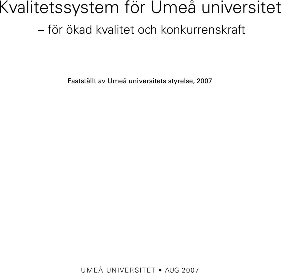 konkurrenskraft Fastställt av Umeå