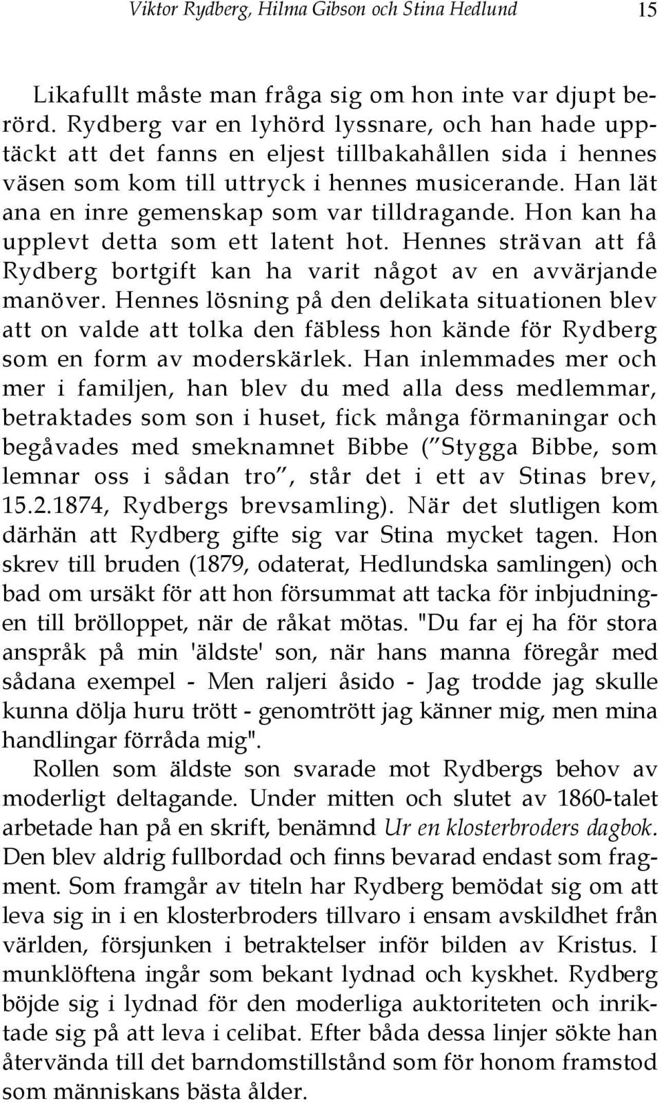 Viktor Rydberg, Hilma Gibson och Stina Hedlund - PDF Free Download