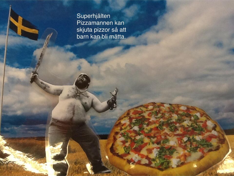 skjuta pizzor så