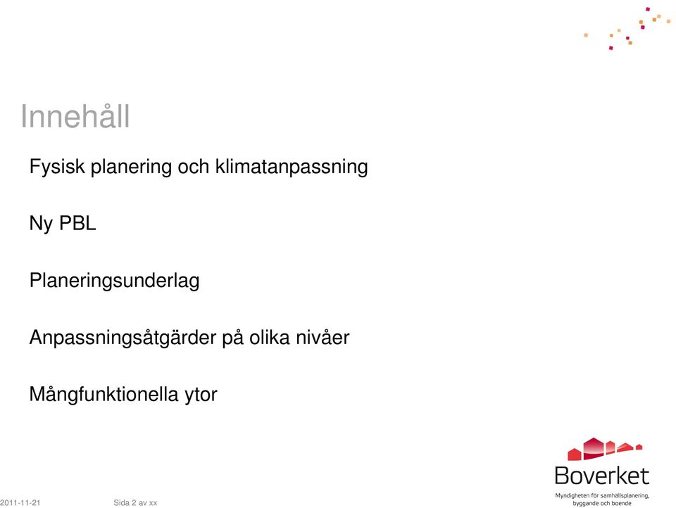 Planeringsunderlag Anpassningsåtgärder