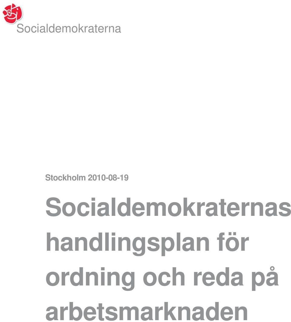 Socialdemokraternas