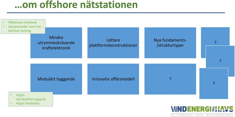 plattformskonstruktioner Nya fundaments- /strukturtyper Modulärt