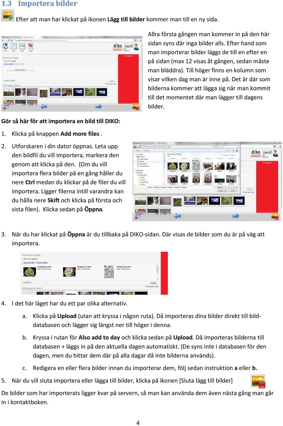 (Om du vill importera flera bilder på en gång håller du nere Ctrl medan du klickar på de filer du vill importera.