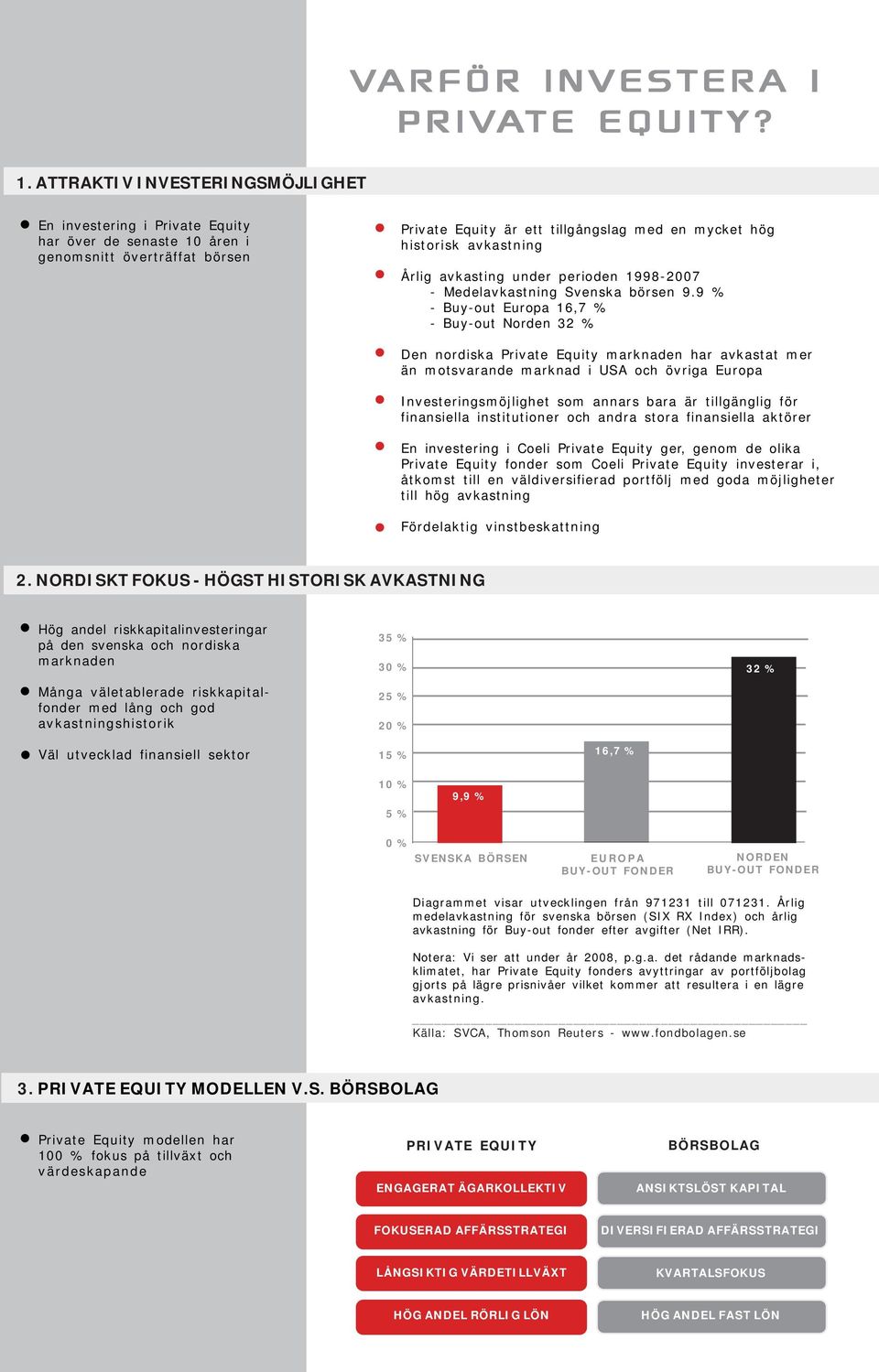 Årlig avkasting under perioden 1998-2007 - Medelavkastning Svenska börsen 9.