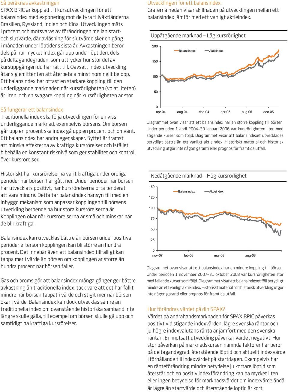 Avkastningen beror dels på hur mycket index går upp under löptiden, dels på deltagandegraden, som uttrycker hur stor del av kursuppgången du har rätt till.