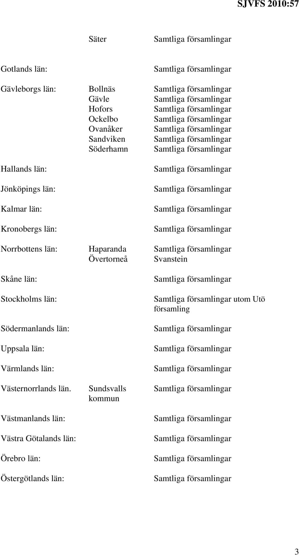 Svanstein Skåne län: Stockholms län: Södermanlands län: Uppsala län: Värmlands län: Västernorrlands