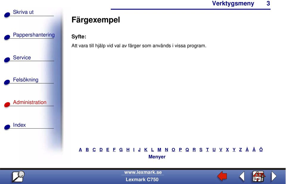 val av färger som