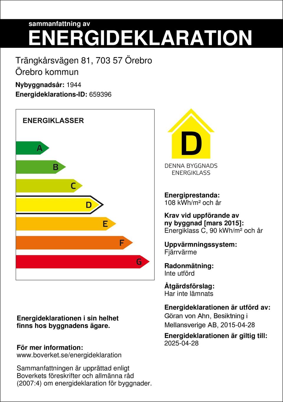 helhet finns hos byggnadens ägare. För mer information: www.boverket.