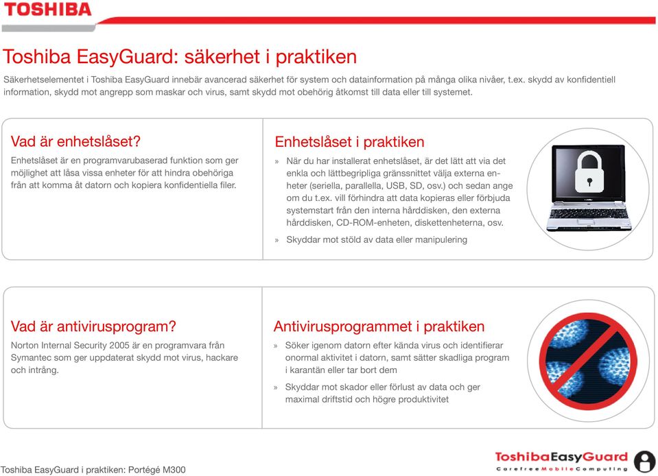 Enhetslåset är en programvarubaserad funktion som ger möjlighet att låsa vissa enheter för att hindra obehöriga från att komma åt datorn och kopiera konfidentiella filer.