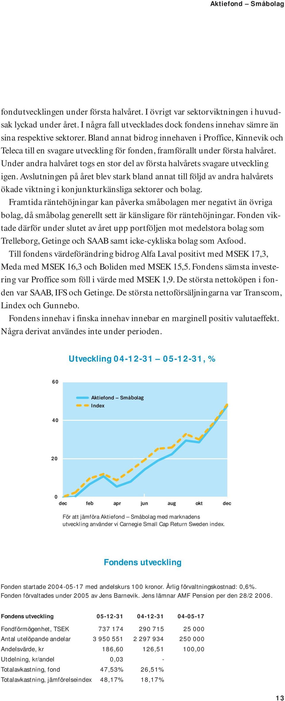 Under andra halvåret togs en stor del av första halvårets svagare utveckling igen.