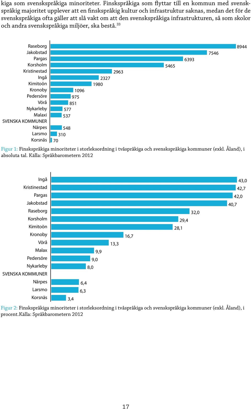 svenskspråkiga infrastrukturen, så som skolor och andra svenskspråkiga miljöer, ska bestå.