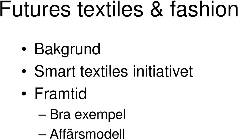 textiles initiativet