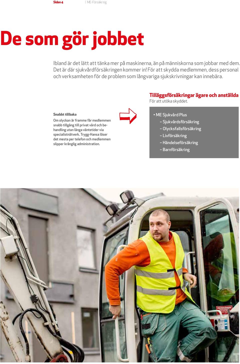 Tilläggsförsäkringar ägare och anställda För att utöka skyddet.