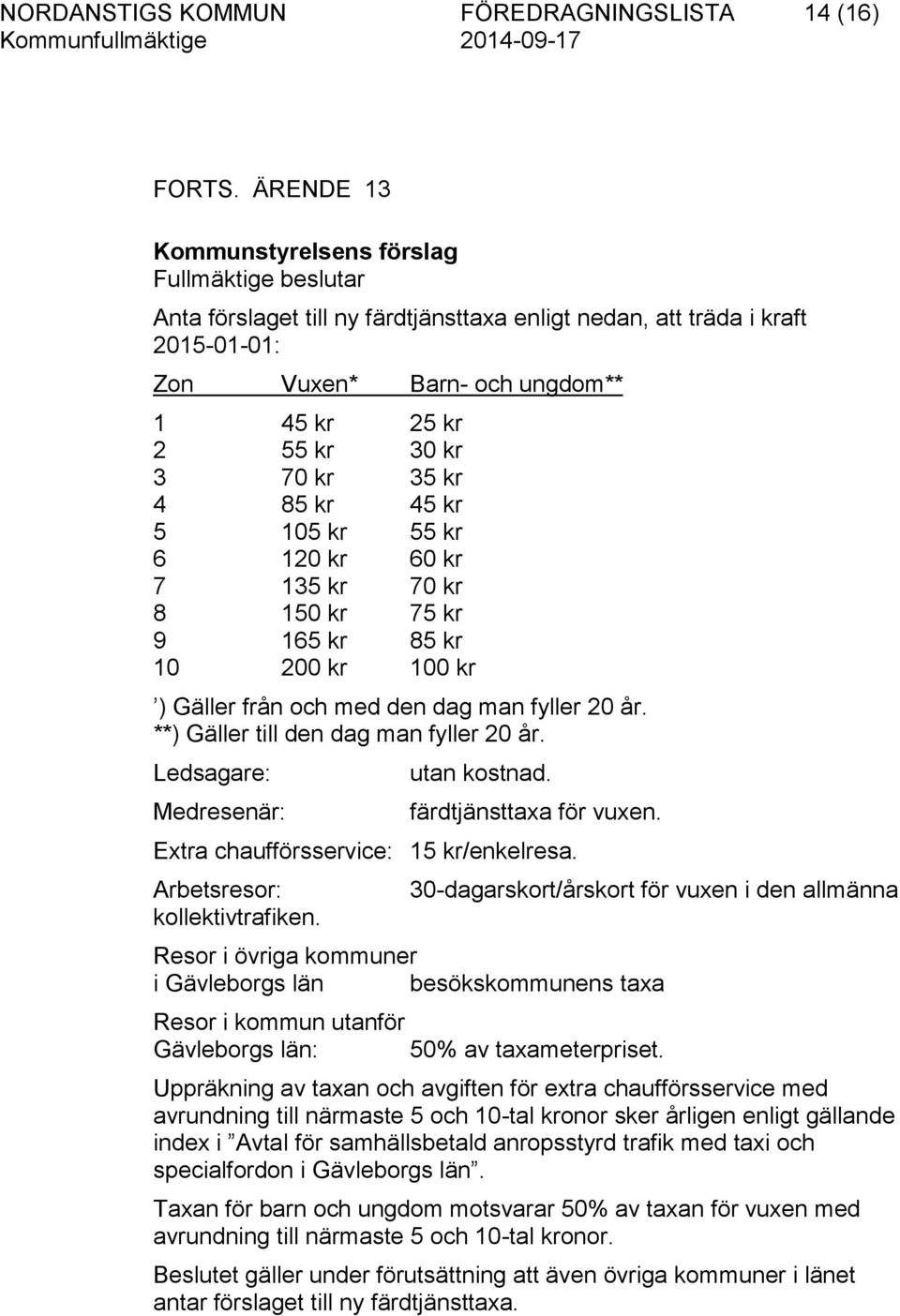 kr 60 kr 7 135 kr 70 kr 8 150 kr 75 kr 9 165 kr 85 kr 10 200 kr 100 kr ) Gäller från och med den dag man fyller 20 år. **) Gäller till den dag man fyller 20 år. Ledsagare: Medresenär: utan kostnad.
