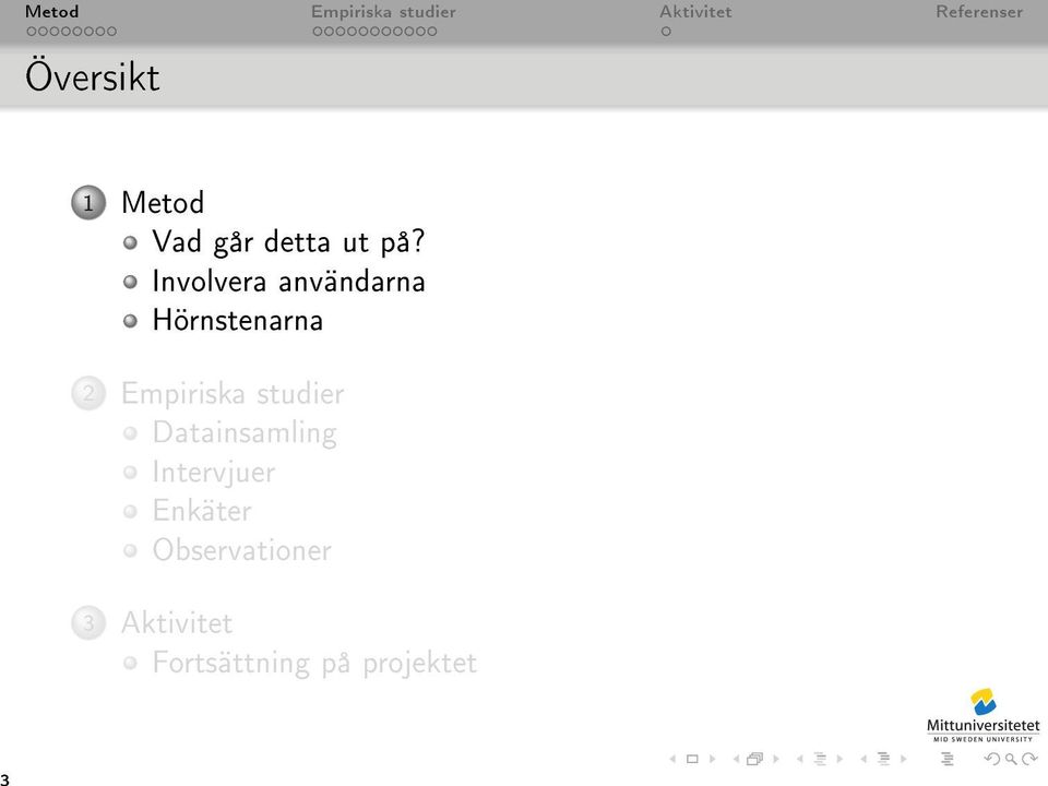 Empiriska studier Datainsamling Intervjuer