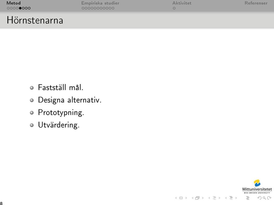 Designa alternativ.