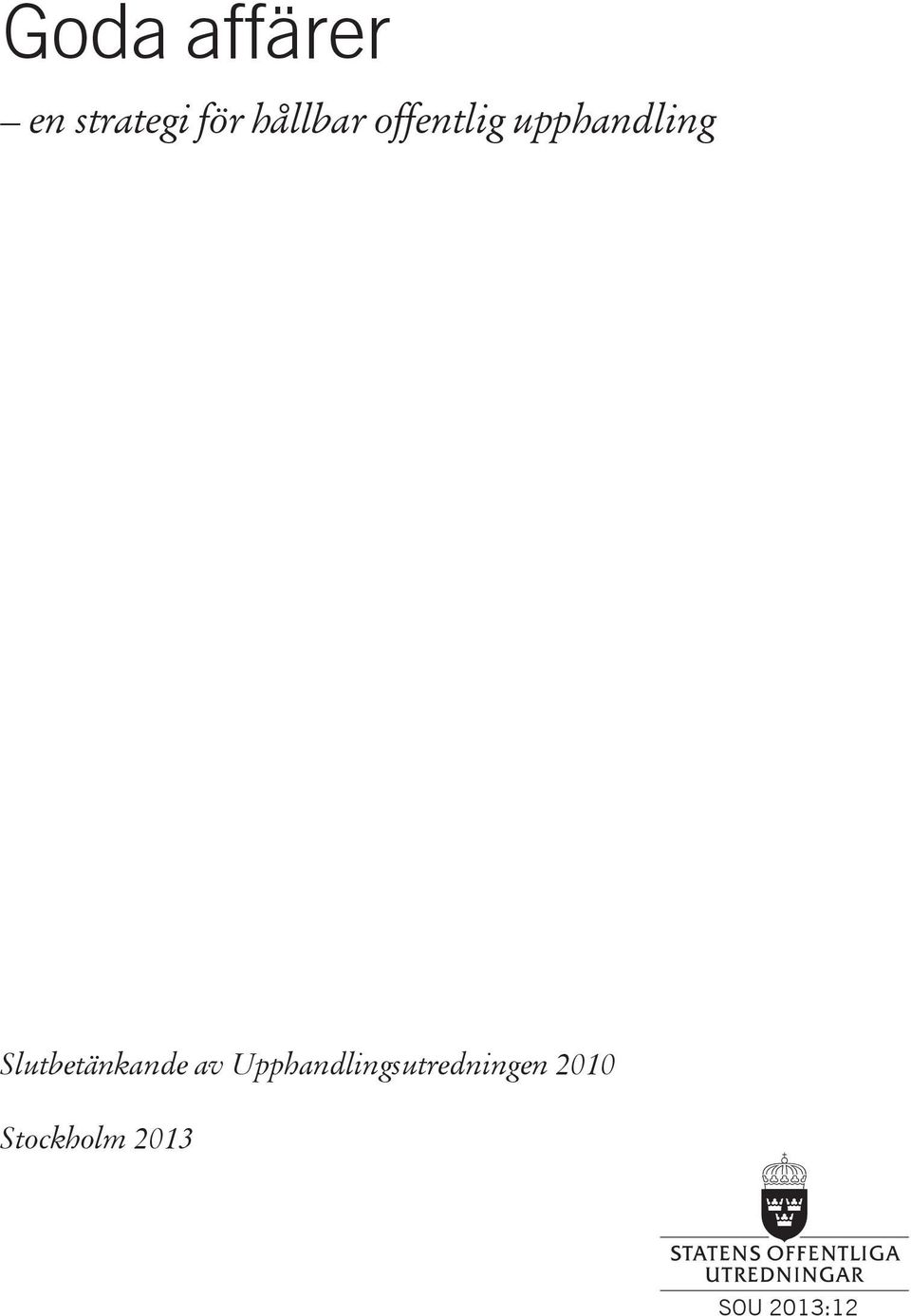 Slutbetänkande av