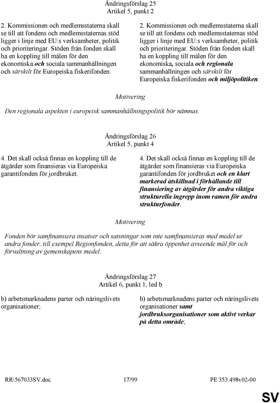 Kommissionen och medlemsstaterna skall se till att fondens och medlemsstaternas stöd ligger i linje med EU:s verksamheter, politik och prioriteringar.