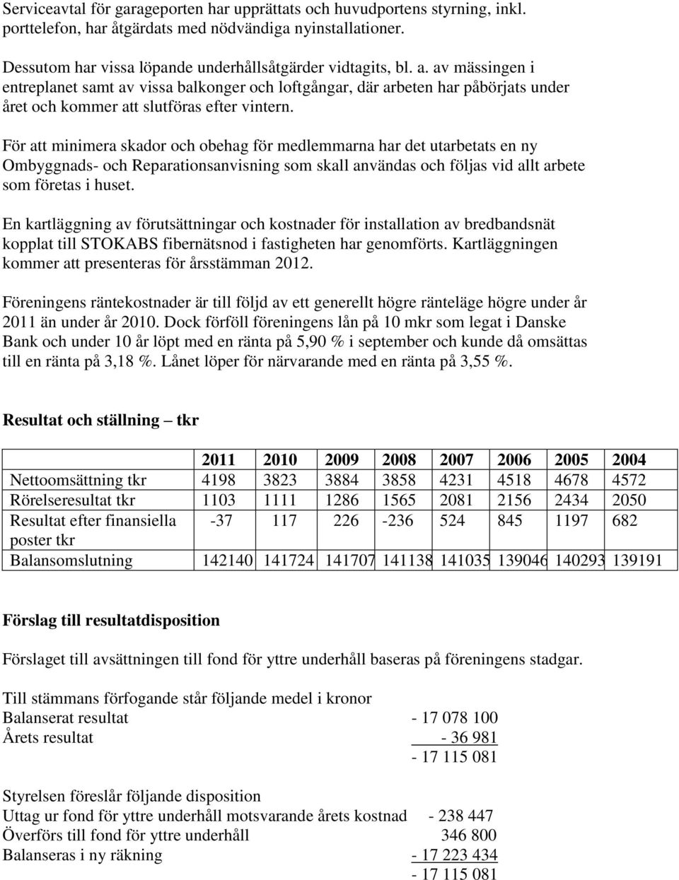 För att minimera skador och obehag för medlemmarna har det utarbetats en ny Ombyggnads- och Reparationsanvisning som skall användas och följas vid allt arbete som företas i huset.