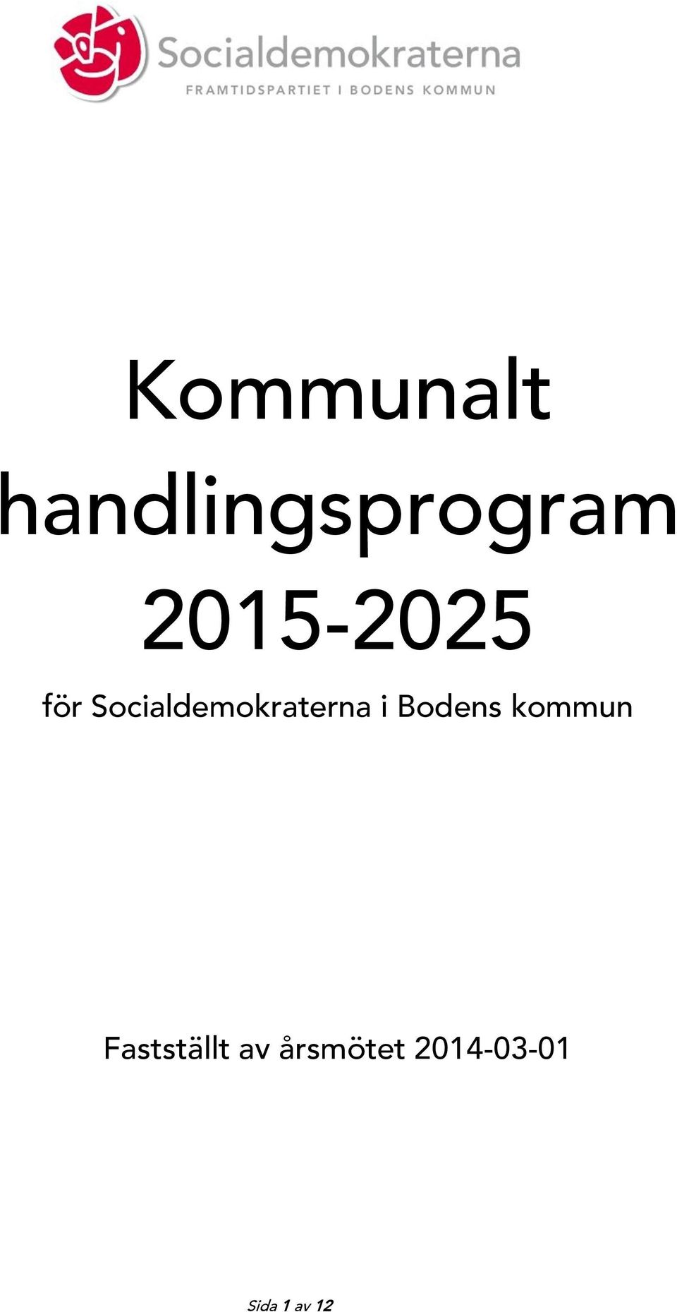 Socialdemokraterna i Bodens
