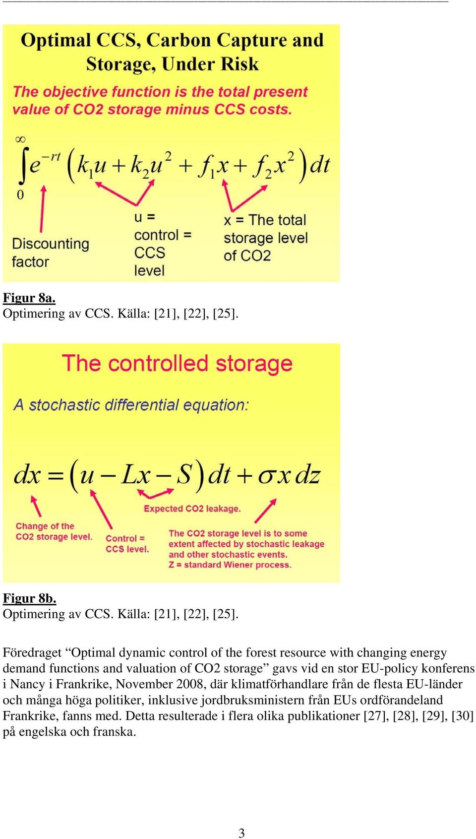 Föredraget Optimal dynamic control of the forest resource with changing energy demand functions and valuation of CO2 storage gavs vid en