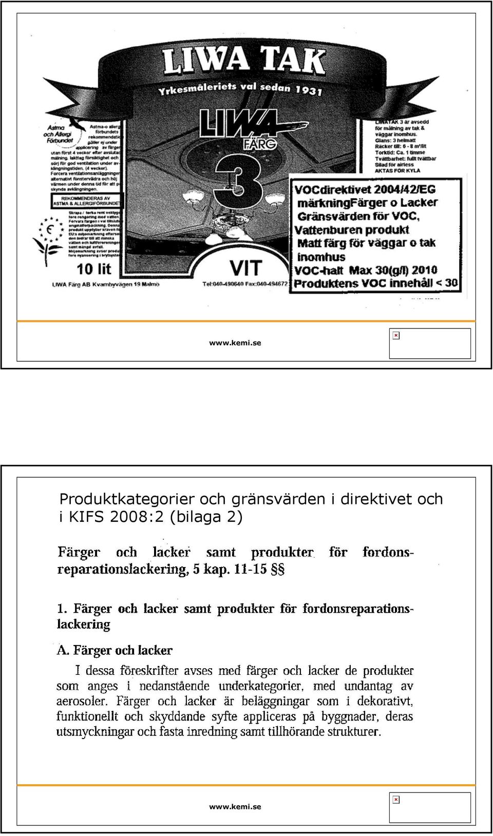 direktivet och i