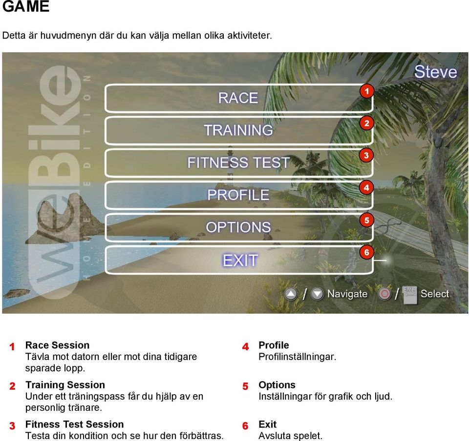 4 Profile Profilinställningar.