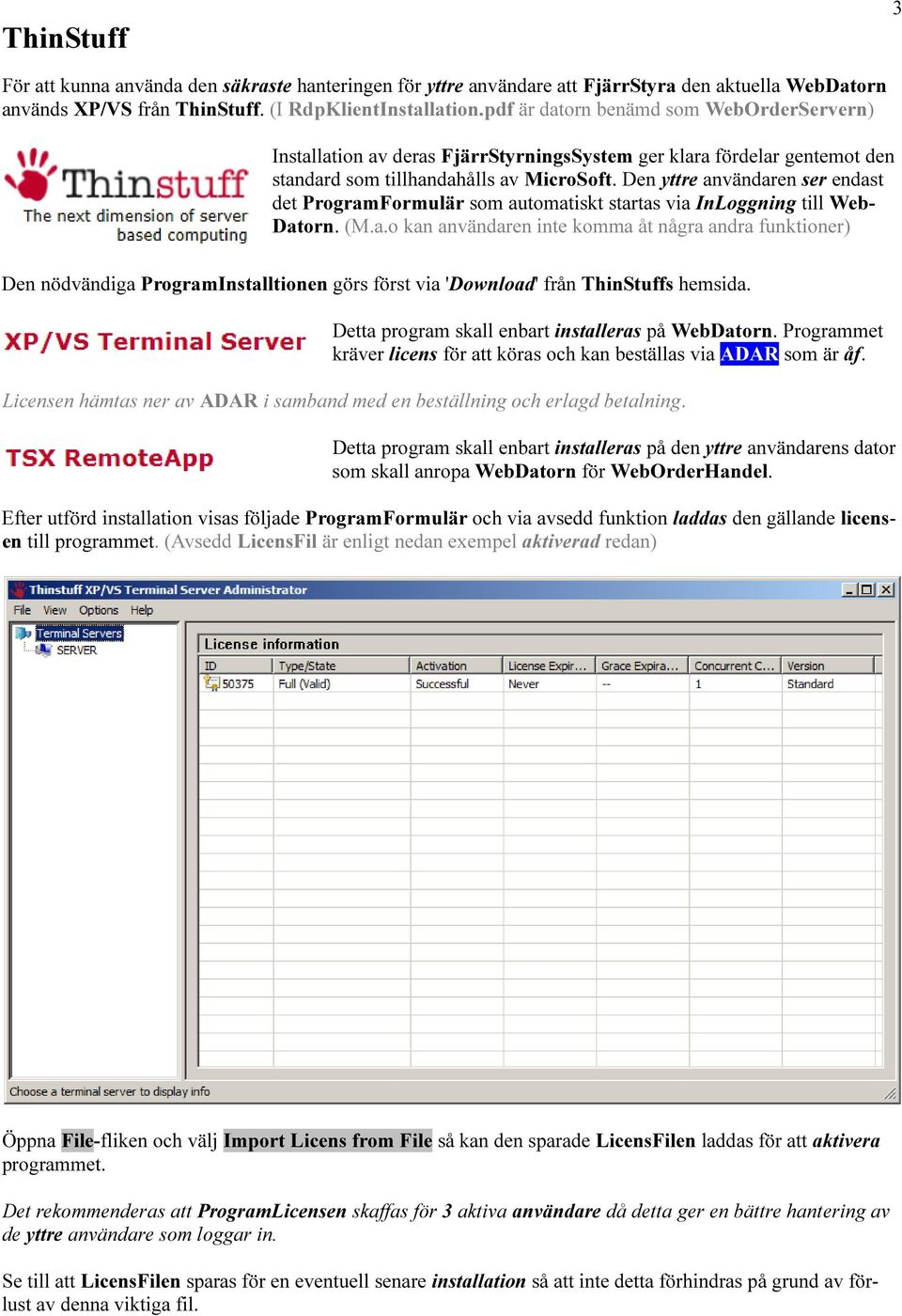 WebOrderInstallation <====================> - PDF Gratis nedladdning