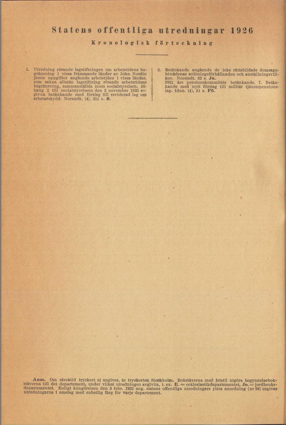 Bihang 2 till socialstyrelsens den 2 november 1925 avgivna betänkande med förslag till reviderad lag om arbetarskydd. Norstedt. (4), 211 s. S.