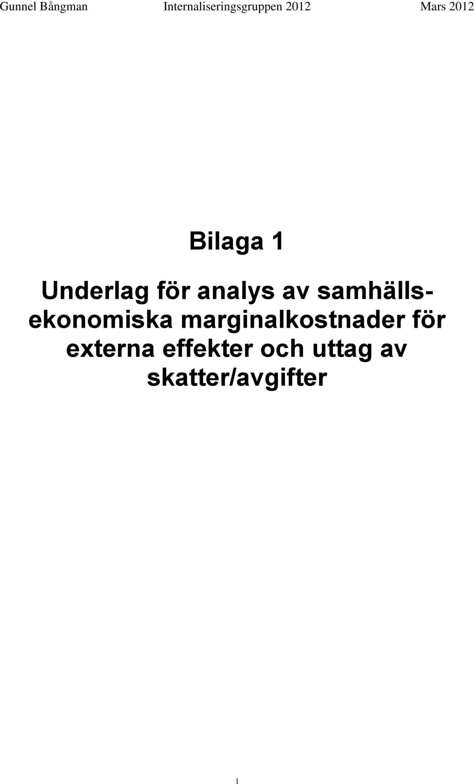 samhällsekonomiska marginalkostnader för
