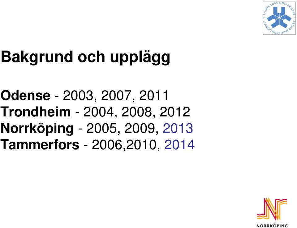 2004, 2008, 2012 Norrköping -