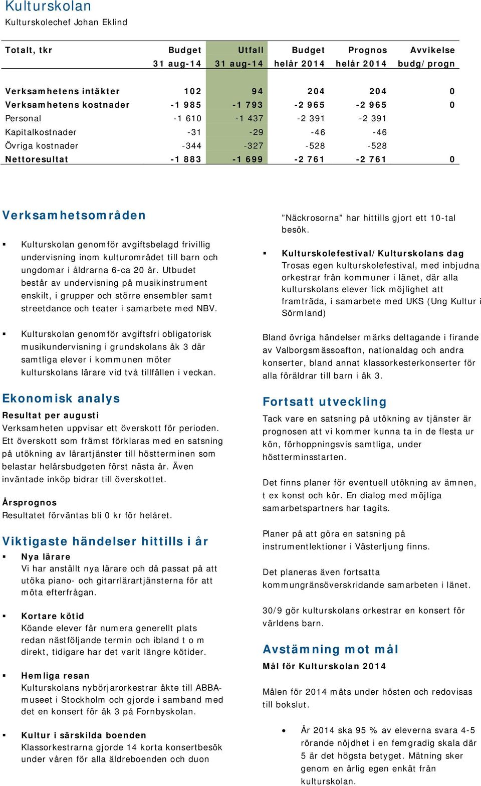 Kulturskolan genomför avgiftsbelagd frivillig undervisning inom kulturområdet till barn och ungdomar i åldrarna 6-ca 20 år.