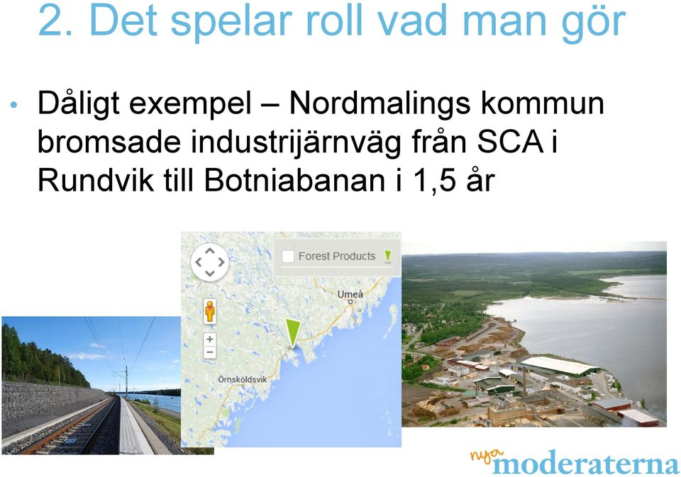 bromsade industrijärnväg från SCA