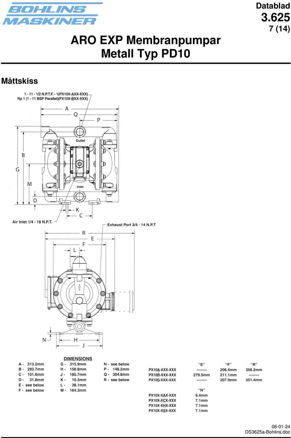 Metall Typ PD10