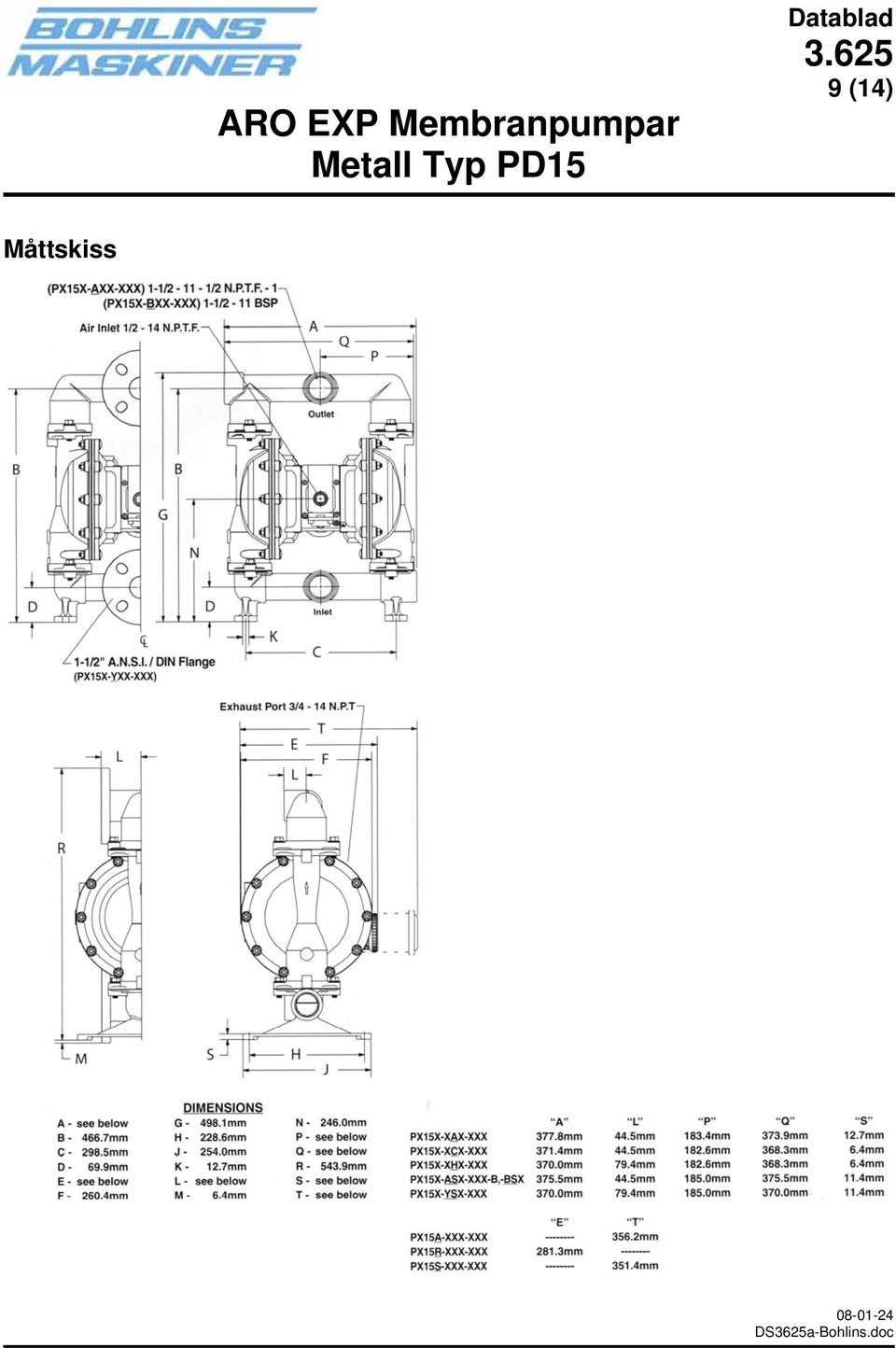 Metall Typ PD15