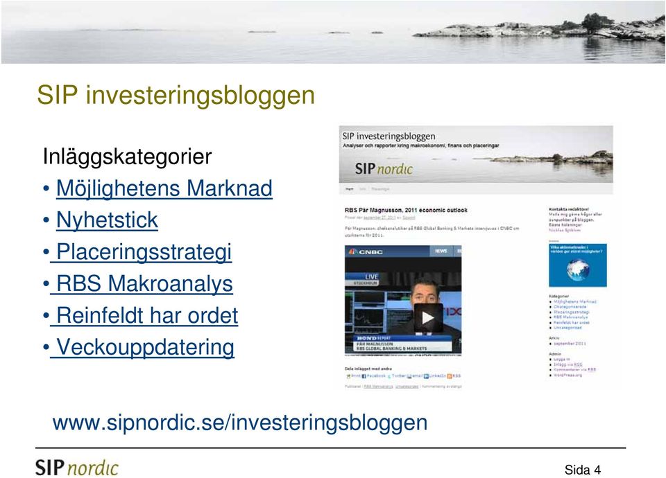 Placeringsstrategi RBS Makroanalys Reinfeldt